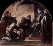 Domenico Fetti Margherita Gonzaga Receiving the Model of the Church of St Ursula Germany oil painting artist